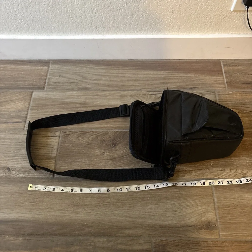 Black ? Leather Camera Bag